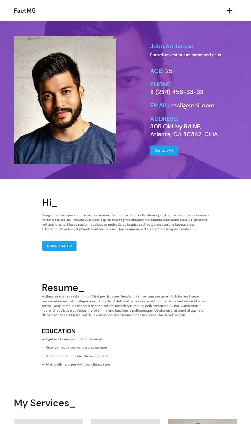 Freelance Resume