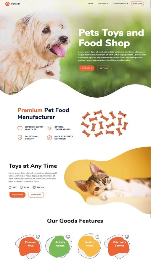 Pets Toys And Food Shop