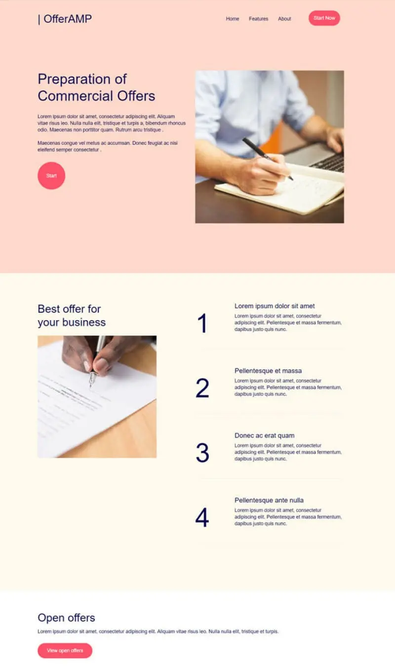 Preparation Of Commercial Offers