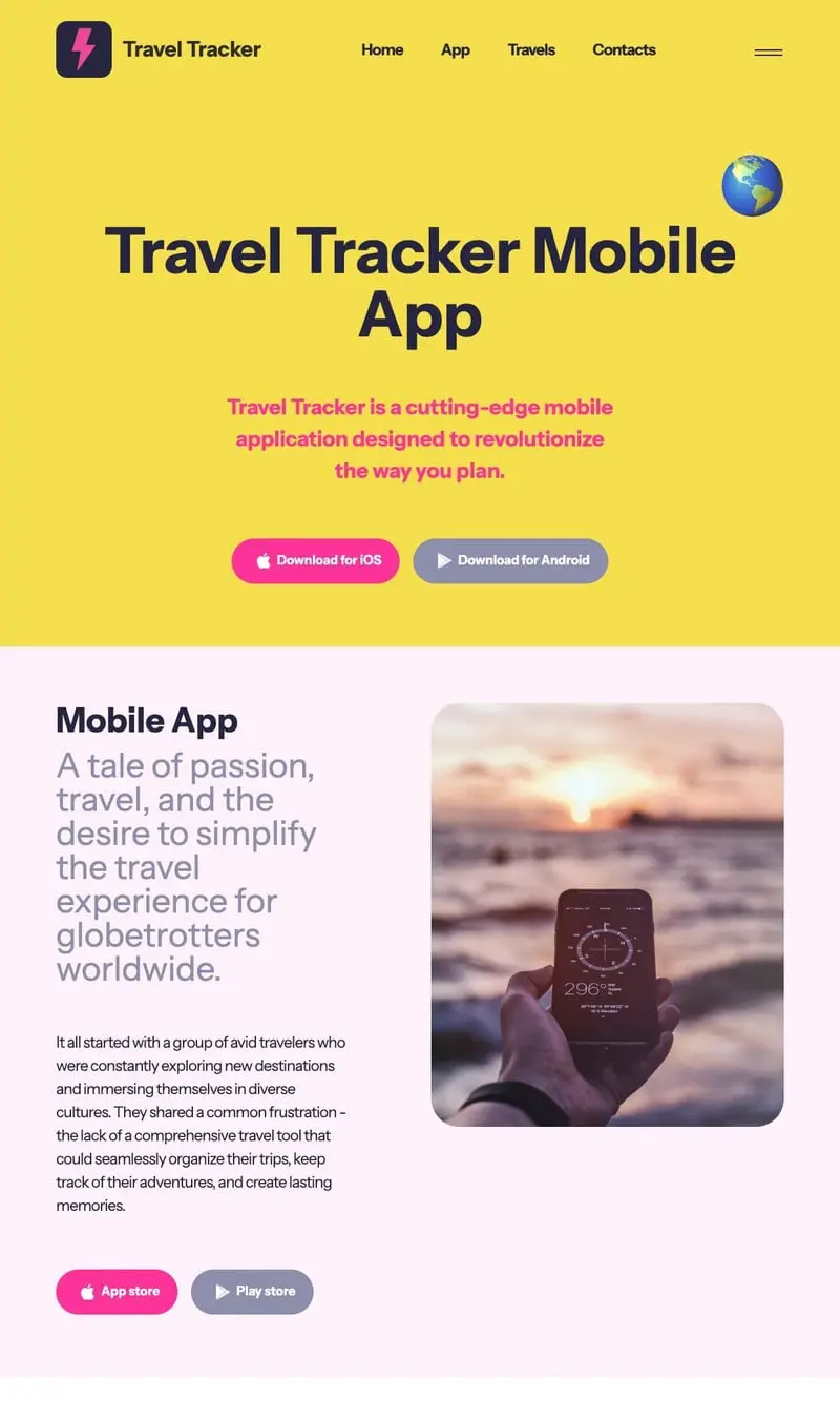 Travel Tracker Mobile App
