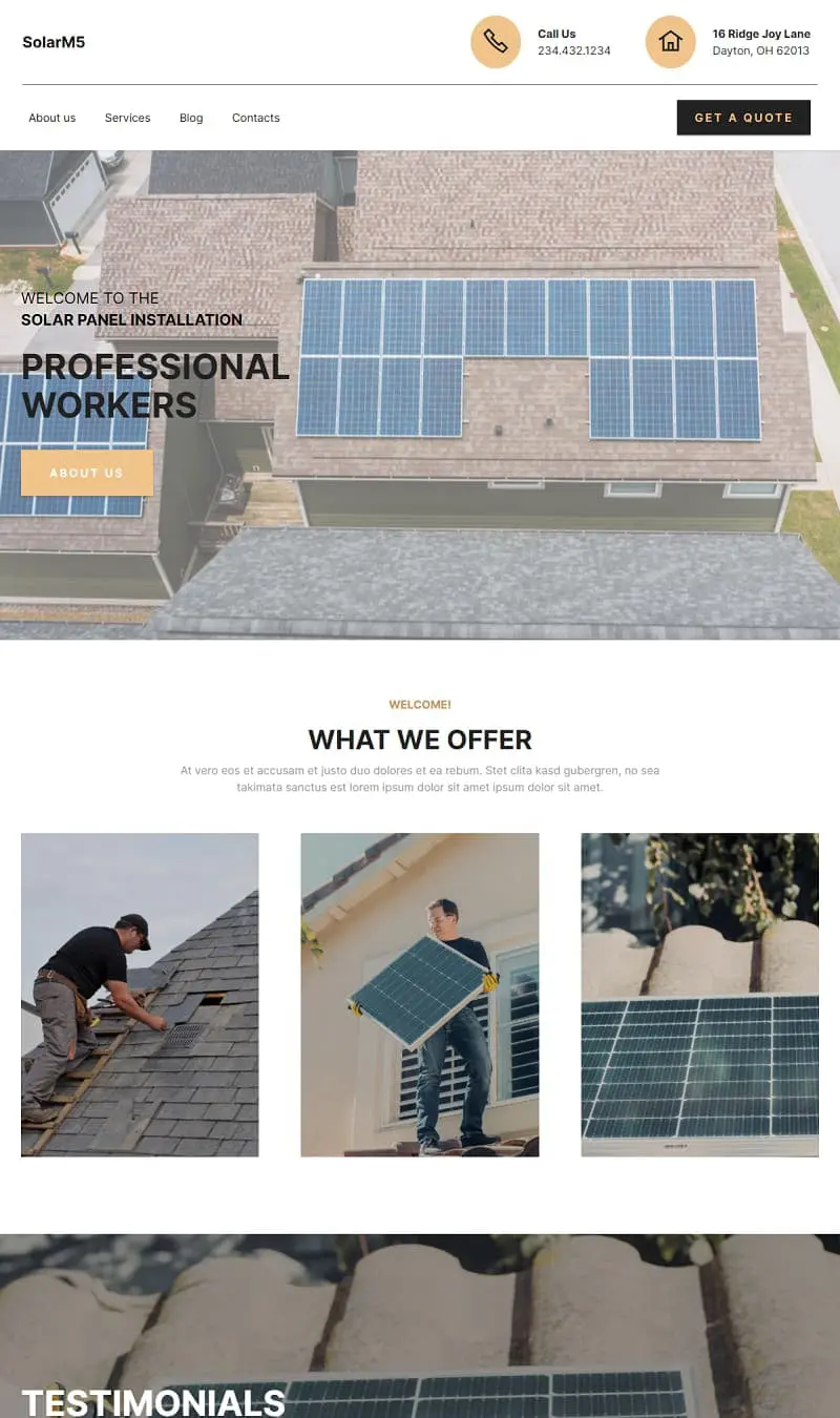 Solar Panel Installation